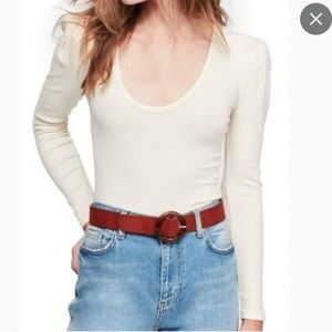 Free People Hey Lady Long Sleeve Shirt